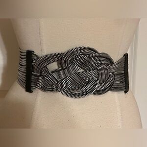 Unique Silver Zipper Belt